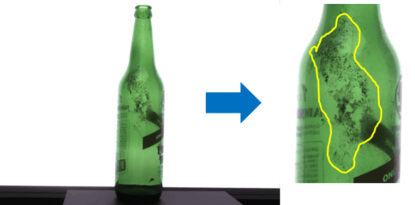 Beer Bottle Defect Detection Defects on green glass beer bottles are detected by AI