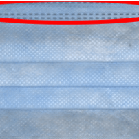 Missing Nose Clip Defective mask with missing nose clip detected by AI