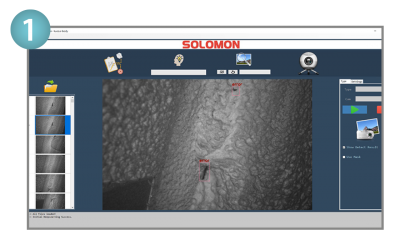 SolMotion AI Deep Learning Tool screenshot of user interface showing SolMotion's AI deep learning tool