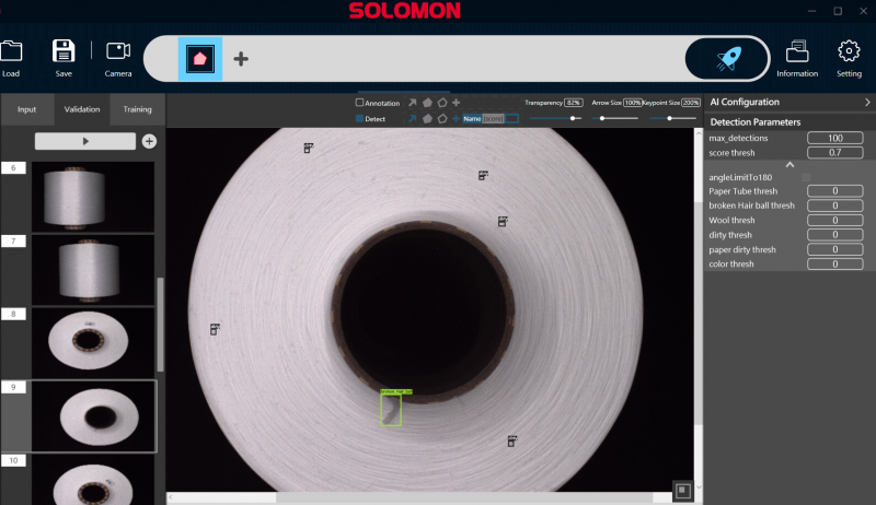 Automated Visual Inspection of Yarn