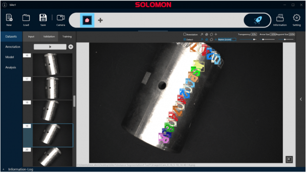 Optical character recognition case of round stainless steel tube