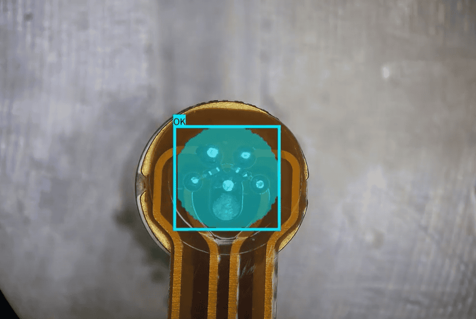 Transceiver module soldering inspection using AI