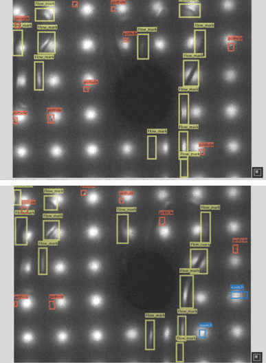 Car paint defects detected by AI Car paint defects detected by AI
