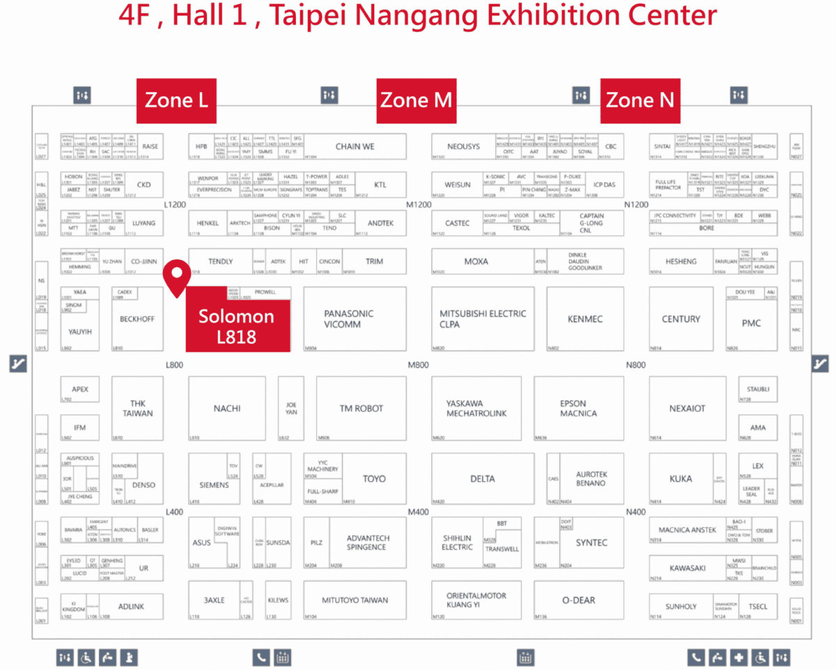 Automation Taipei 2024 Floor Plan