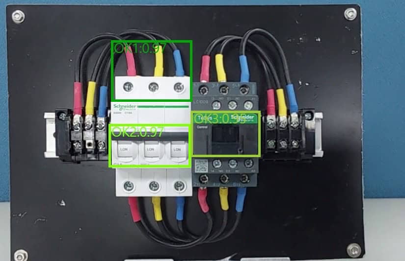 Wiring Inspection META-aivi performing wiring inspection using AR + AI