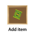 Image Capture (New item only) graphic of a green teabag inside a bin