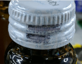 Bottle Cap Defect Detection - Smudged Text Aluminum cover printing inspection and OCR identification case