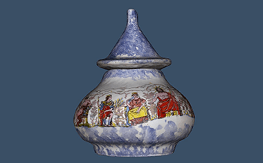 Object Scanning 3D rendering of a ceramic vase