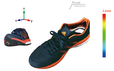 VR & AR 3D Modeling 3D rendering of a pair of blue sneakers