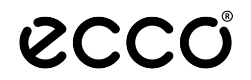 Ecco Ecco shoes logo on a clear background