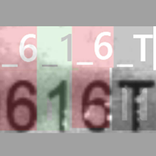 Engine number identification case